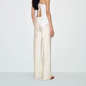 Reformation Gale Satin Mid Rise Bias Pant